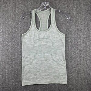 Lululemon Swiftly Tech Racerback Tank Top Womens 6 Green Seamless Yoga Run